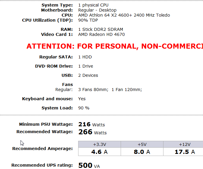 Extreme power supply calculator professional on line Fórum Adrenaline