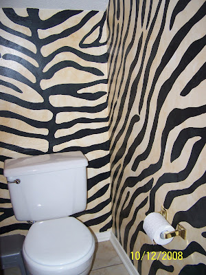 Kid's Bath Rooms. Zebra striped bathroom