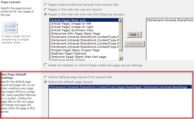 setting the default page layout in onet xml sharepoint 2010 sharepoint 2010 page layouts