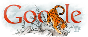 [Google Logo] เทศกาลตรุษจีนปีเสือ