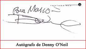 Autografo Denny O'neil