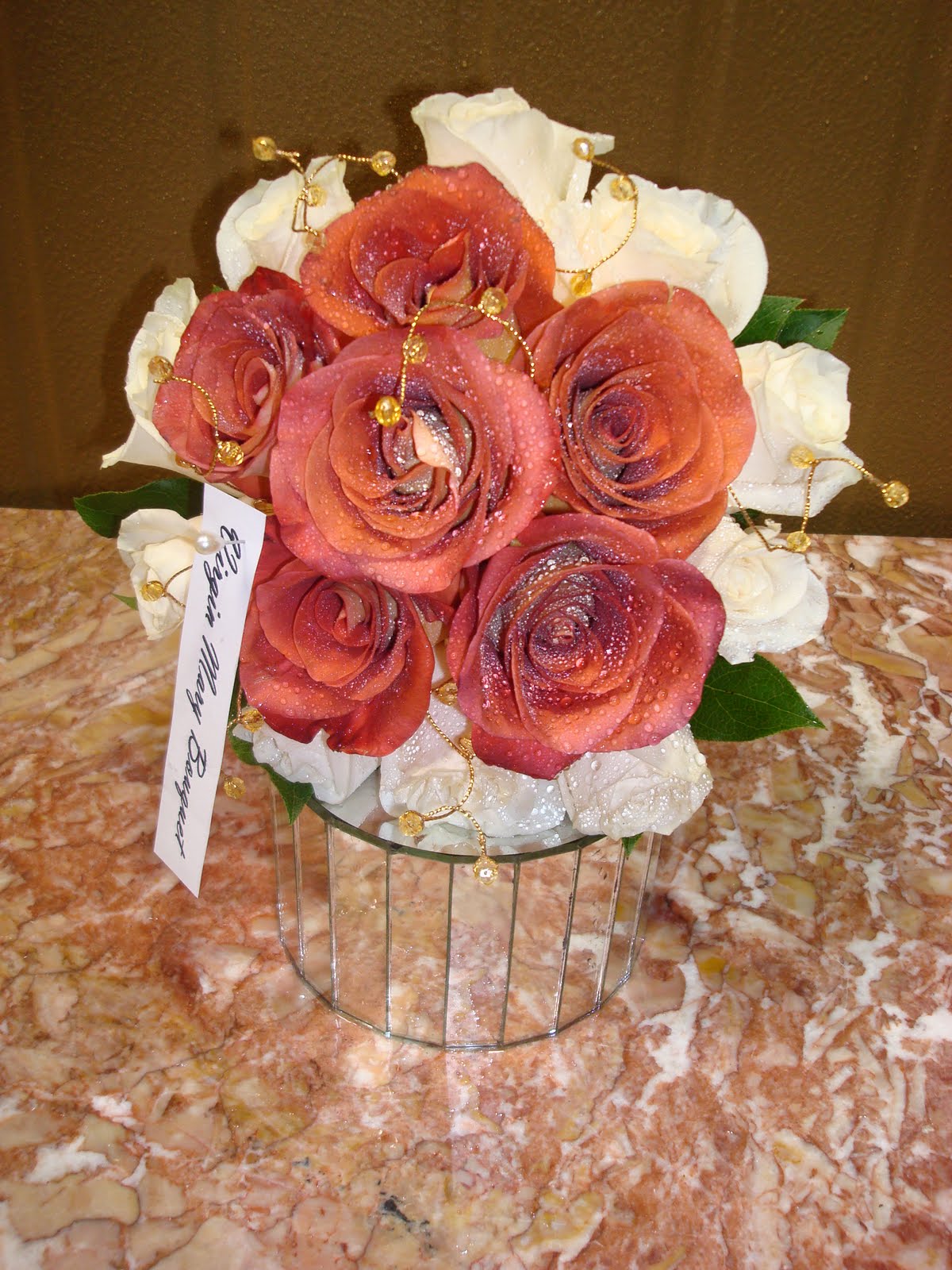 Bernardo's Flowers 50th Anniversary Wedding Bouquets