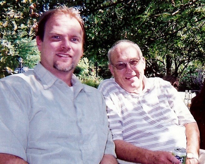 Gayle's brother, Eric, and her father, Willard Bryant
