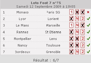 Rencontre loto foot