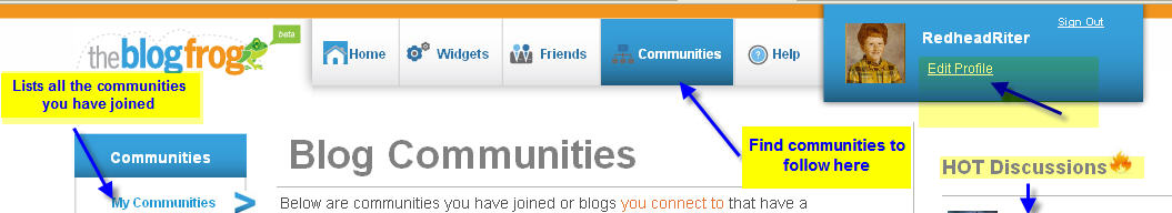 The Redhead Riter's BlogFrog Community The Redhead Riter's BlogFrog Community