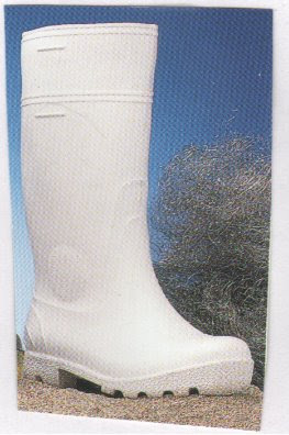 botas blancas de trabajo