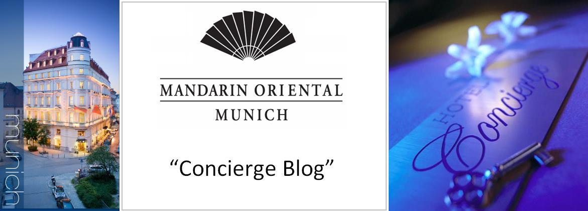 Mandarin Oriental, Munich "Concierge Blog"