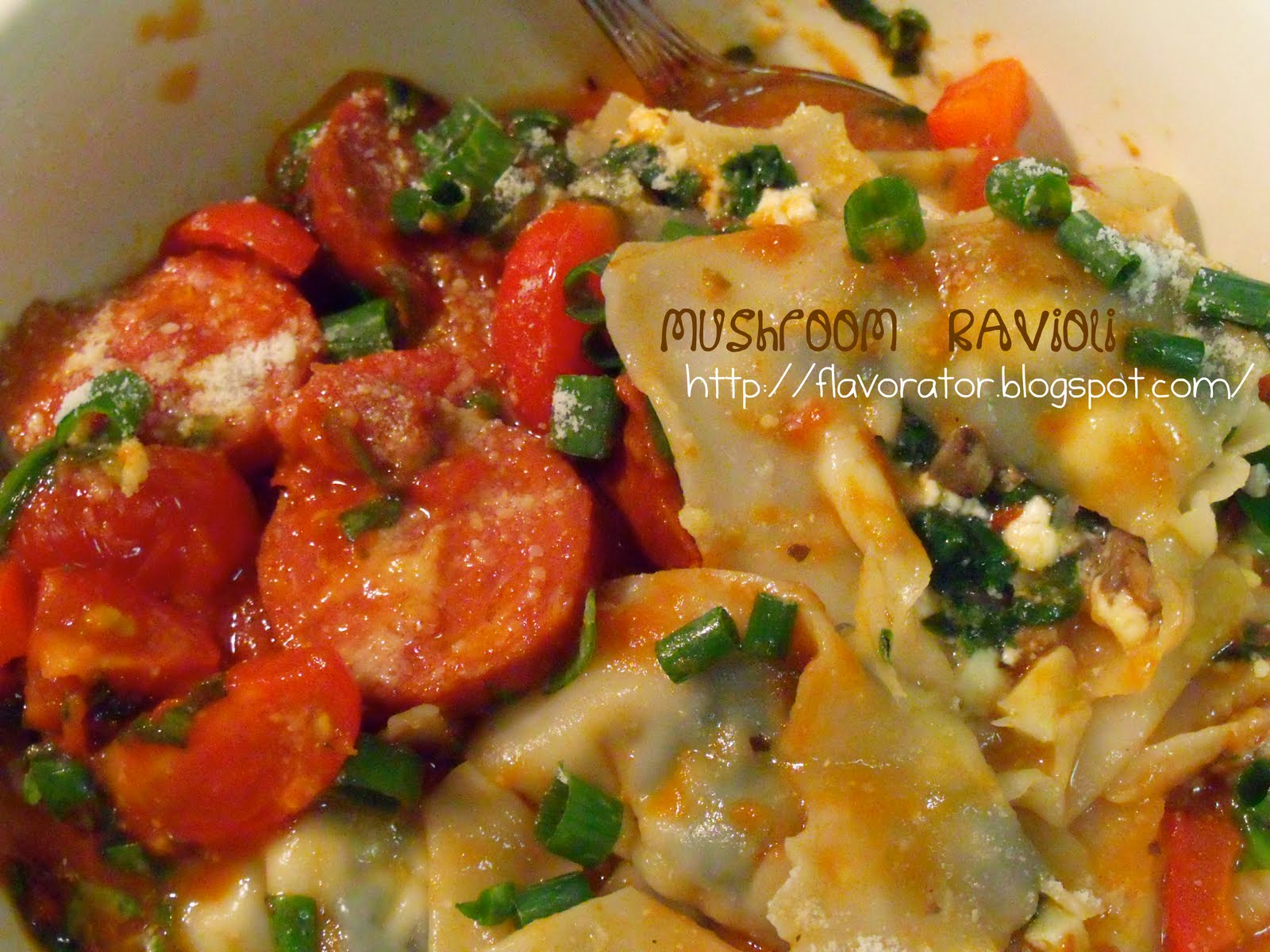 fLAVORATOr Quick Asparagus and Spinach Lasagna, Mushroom Ravioli