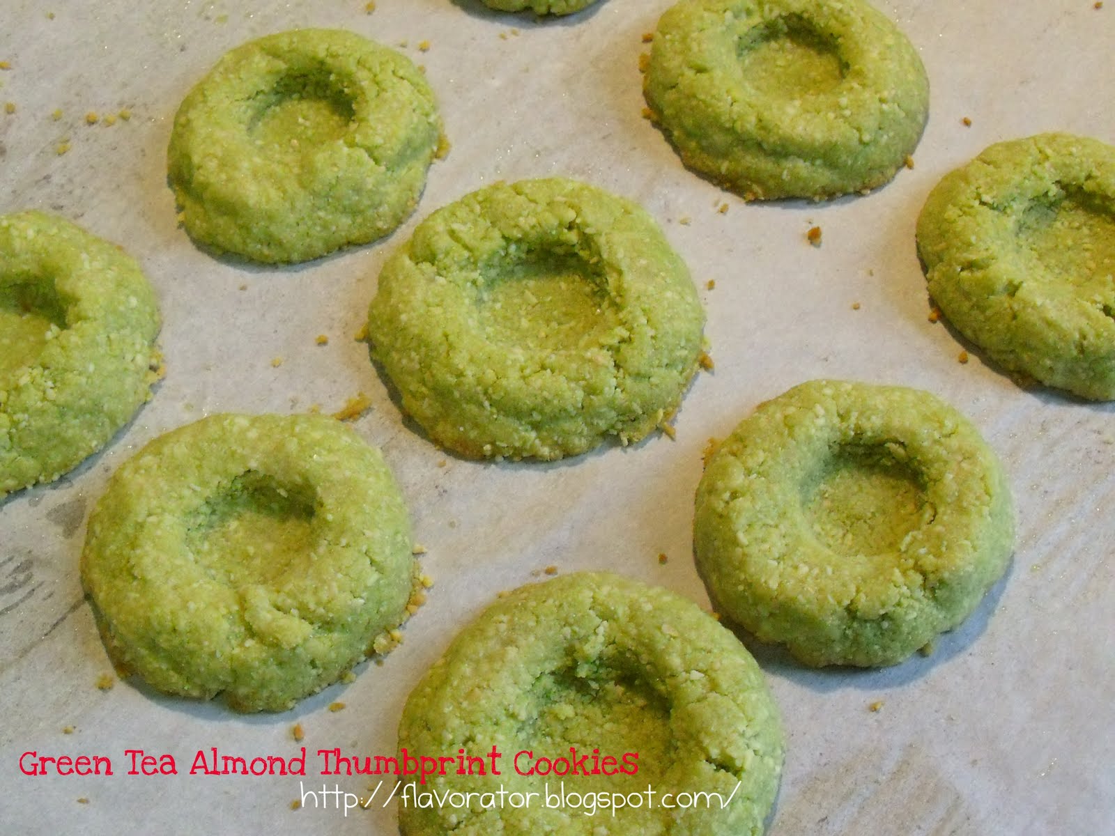 fLAVORATOr Green Tea Almond Thumbprints + Linzer Cookies