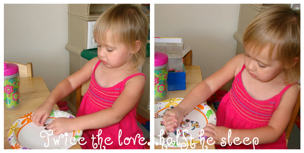 Twice the love...half the sleep! Paper Plate Wind Spinners