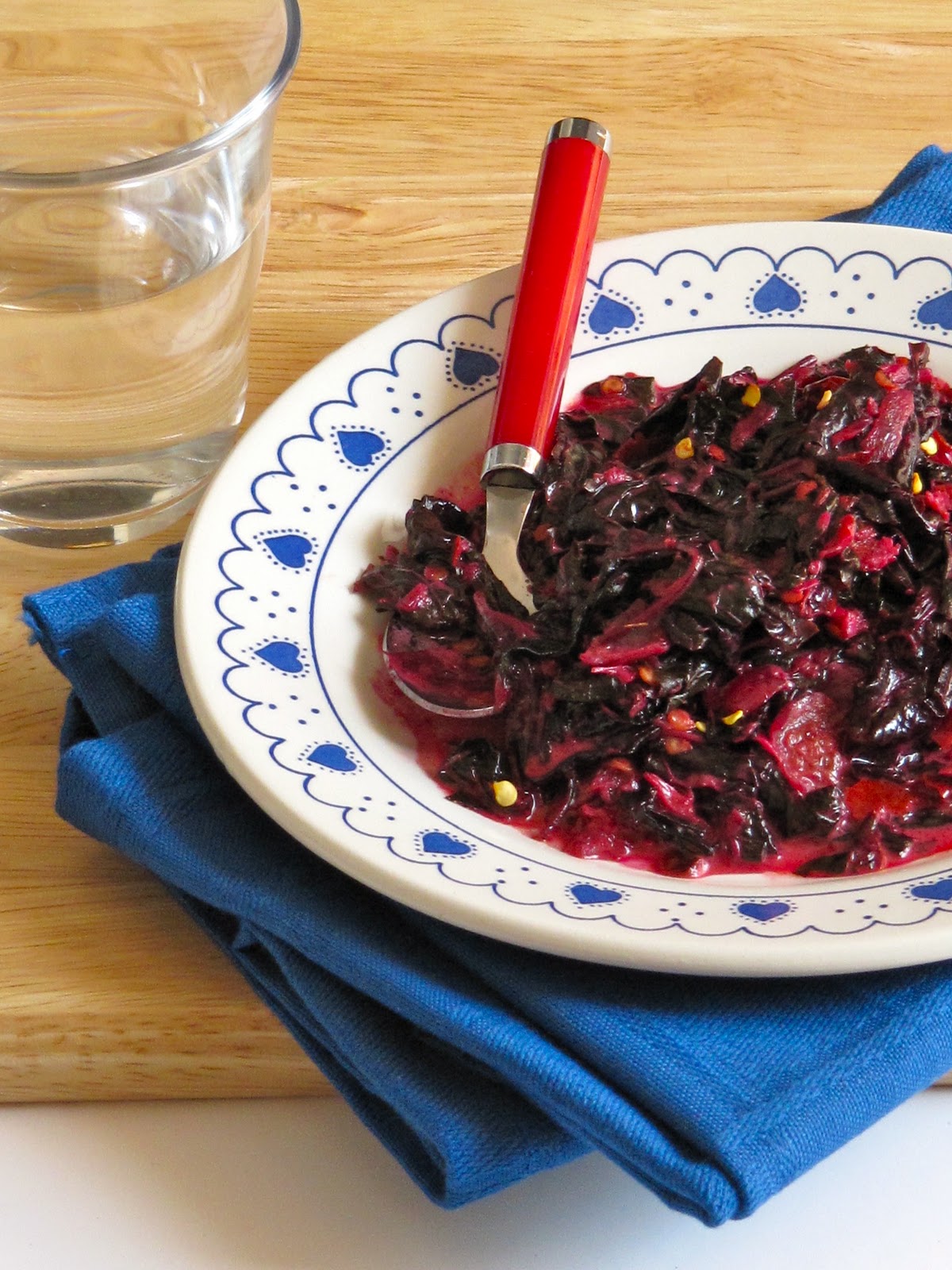 Plateful Red Spinach Curry — Cheera Curry