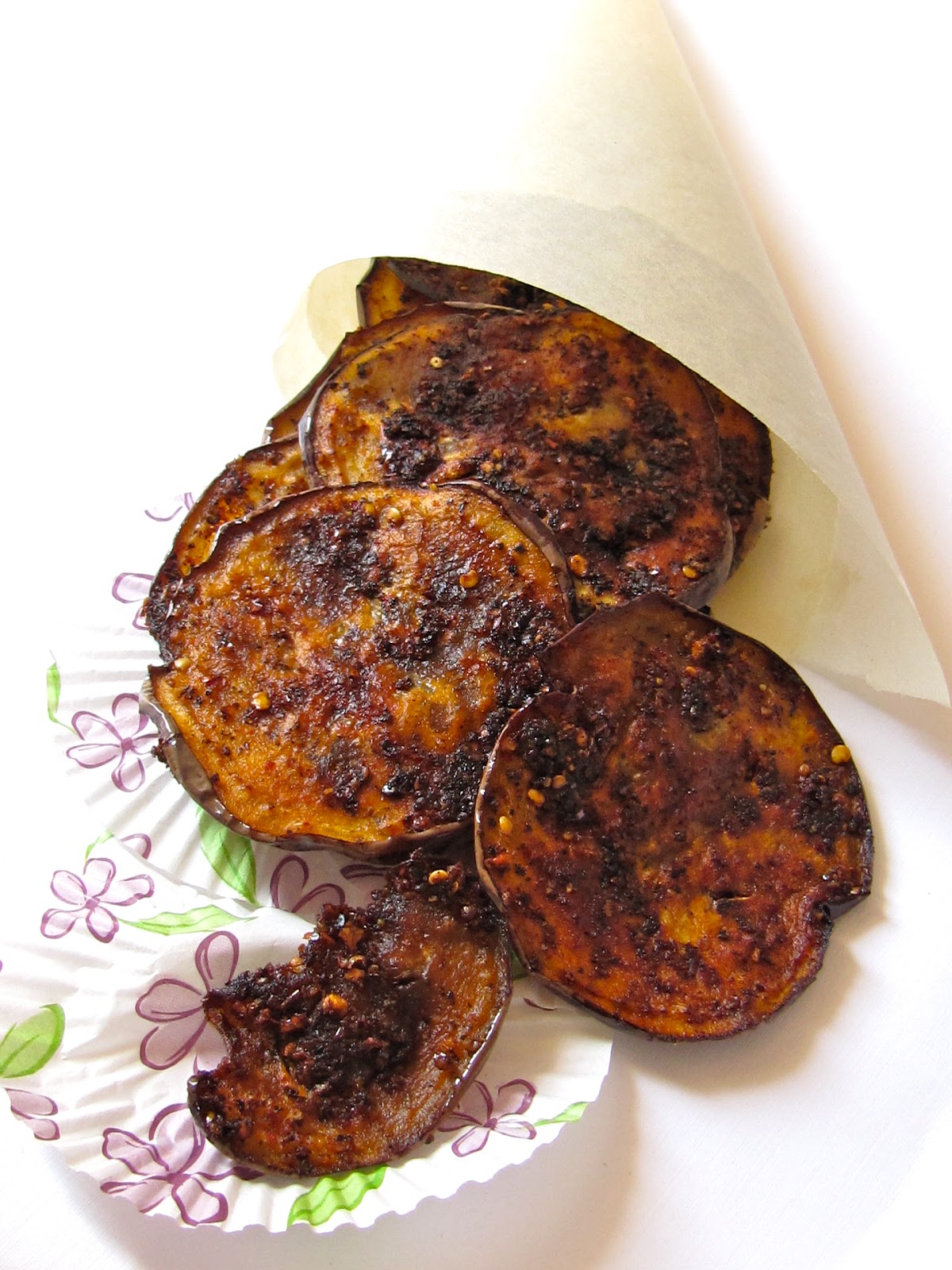 Plateful Spiced Eggplant Fry — Vazhuthananga Porichathu