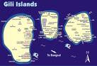 map gili island