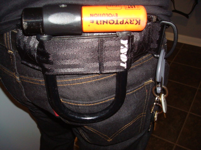 u lock holder belt