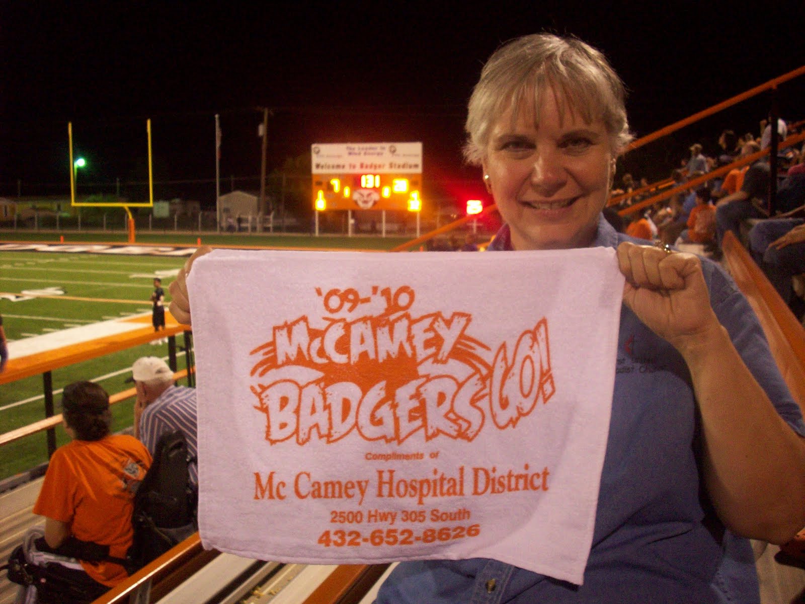 Rev. Dr. Charles and Belinda Alkula Friday in west Texas (McCamey football)