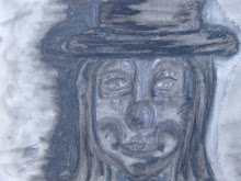 The Healer Clown - painted Sarajevo 2004; stilled in barcelona 2009- pastel/crayon/in paper