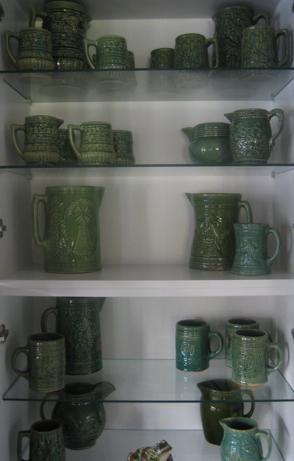 Connecting Pieces McCoy PotteryGreen Stoneware