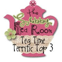 I made the Terrific Top Three in the Shabby Tea Room Challenge week#20