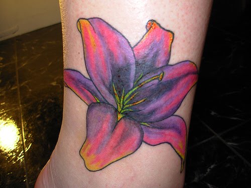 Flower Tattoos foot