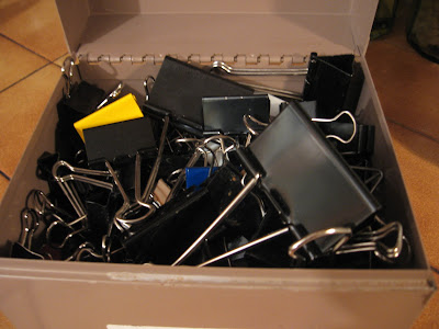 The black ones are the original clips, and the coloured ones are new additions