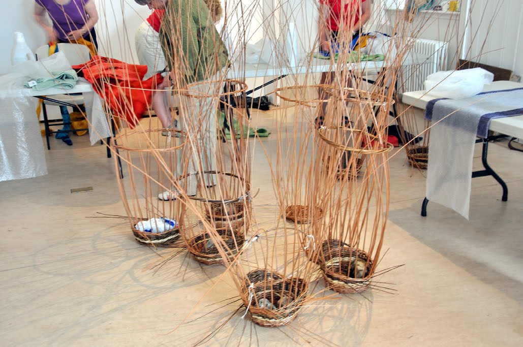 North Fife Jane Wilkinson teaches Willow Basket Weaving. Newburgh