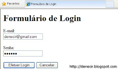 Formulário HTML Formulário HTML