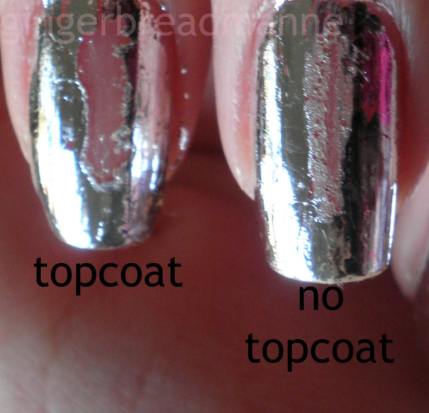 The foils can be easily removed with nail polish remover (no acetone