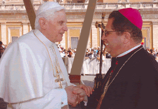 + Pope Benedict XVI and Bishop Rifan +