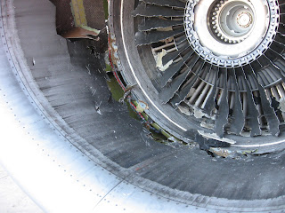 Damage to No. 2 engine Damage to No. 2 engine