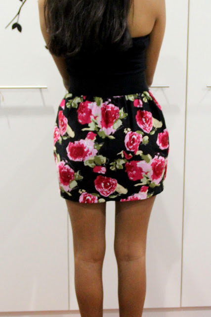 Floral High Waisted Skirt 106