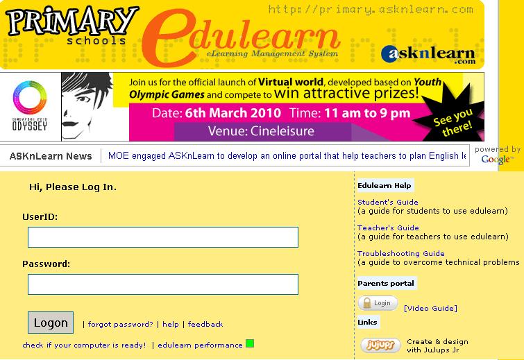 Login to Primary ASKnLearn Edulearn using Primary.AsknLearn.com ...