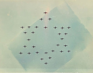 Israeli fighters form a Star of David