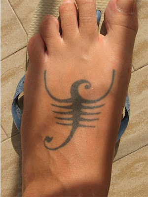 scorpio zodiac tattoo. Scorpio Sign Tattoo on the