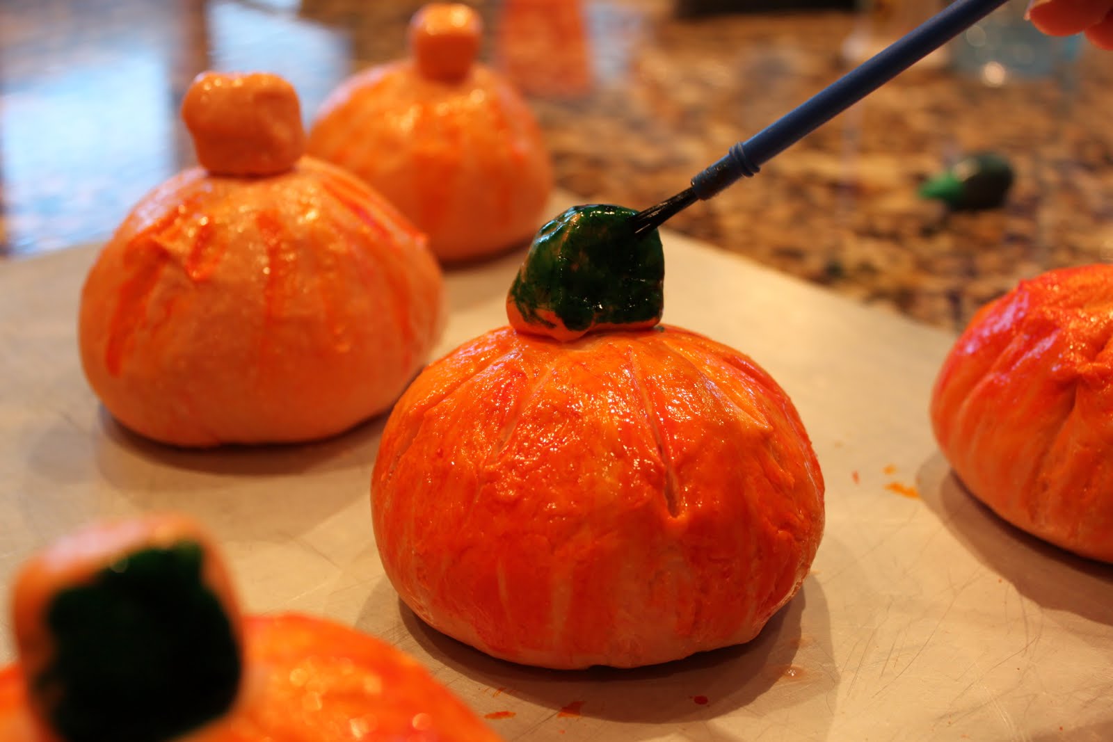 Pumpkin Shaped Bread Bowls and Rolls Fast Easy Bread Blog