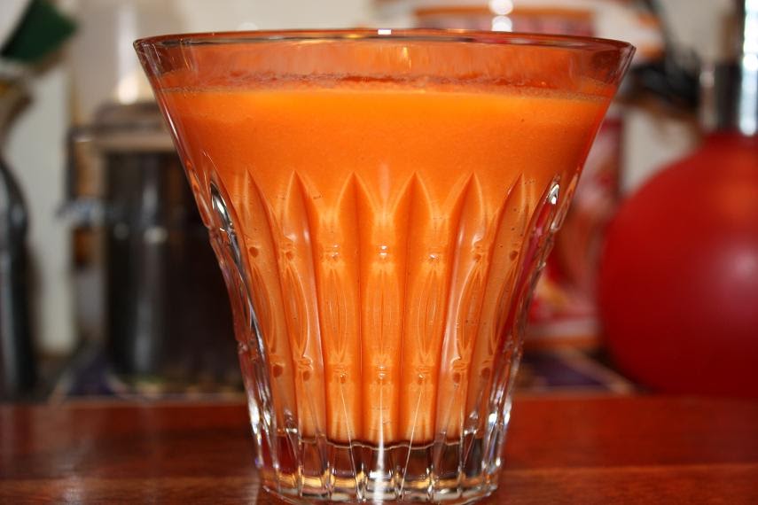 Vegan Epicurean Carrot, Apple, Celery and Ginger Juice