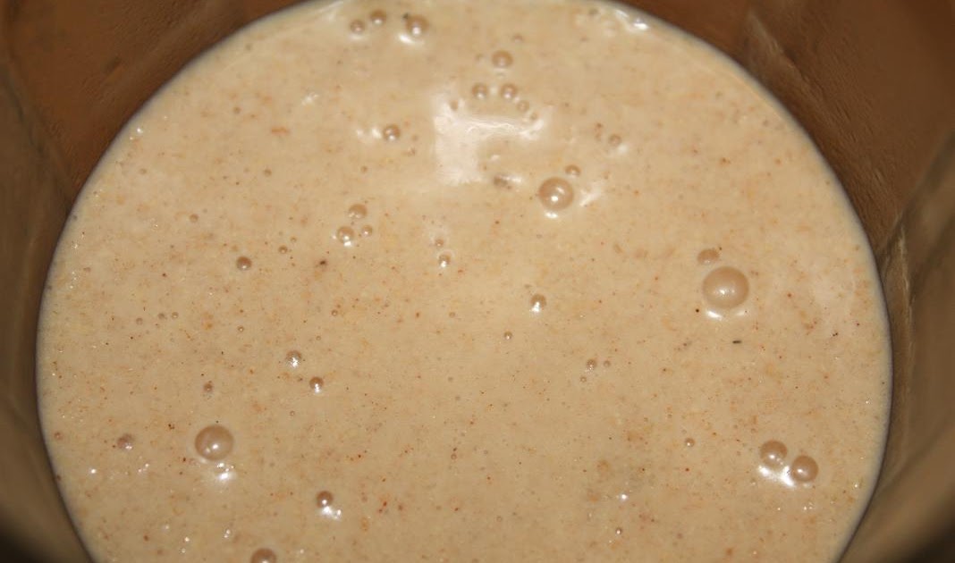Vegan Epicurean Banana, Peanut Butter, Ginger and Cinnamon Smoothie