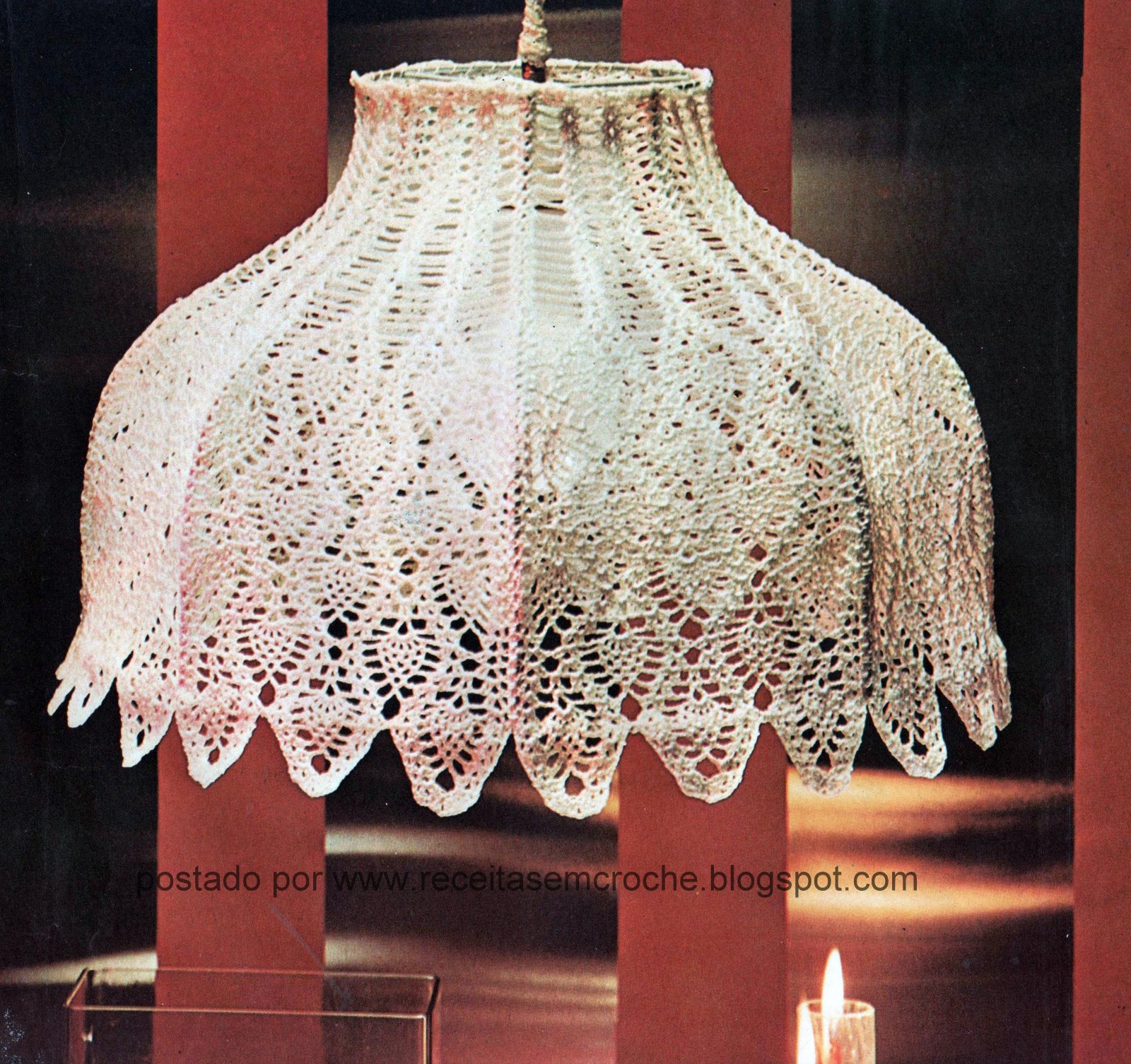 RECEITAS DE CROCHÊ RECEITA DE LUMINÁRIA EM CROCHE