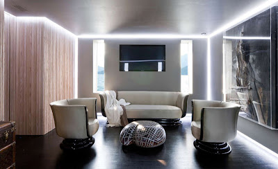H2ome %28livingroom%29 H2ome Yacht Has A Sleek Profile, Modern Interiors & a $20 Million Asking Price.