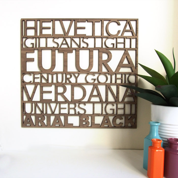 If It's Hip, It's Here (Archives) A Wicked Way With Wood. Font Wall
