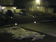 Neighborhood Candlelight Vigil for the Passing of America LaPointe 1/19/09