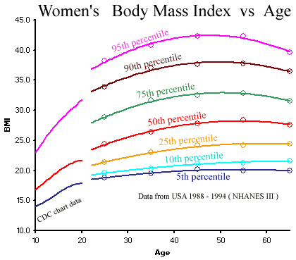 average weight chart for women. The quot;National Averagequot; Median