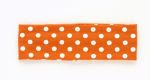 Orange with White Dot Headband