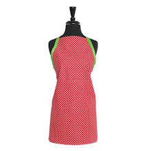 Red with White Dots and Green Ties