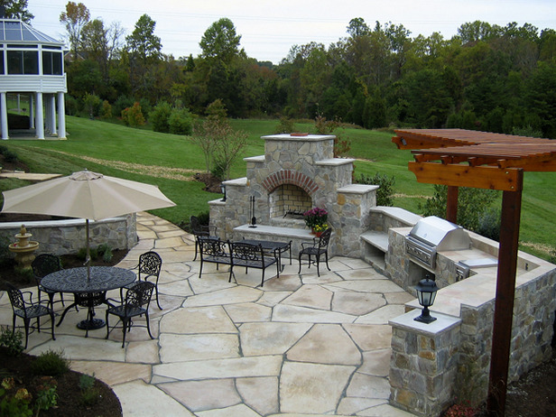 outside kitchen ideas on Outdoor Kitchen: Modern Pleasing Patio Designs