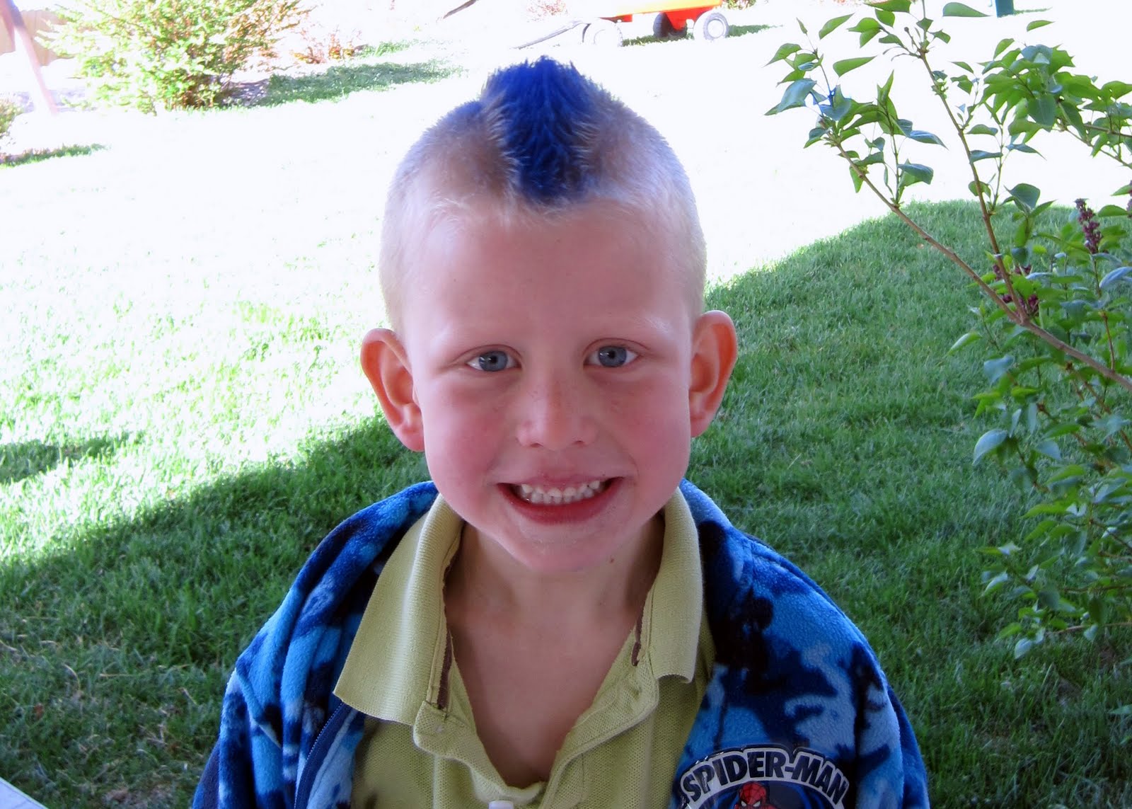 Blue Mohawk Hair
