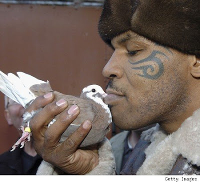 with his retirement announcement, former heavyweight champion Mike Tyson with his retirement announcement, former heavyweight champion Mike Tyson