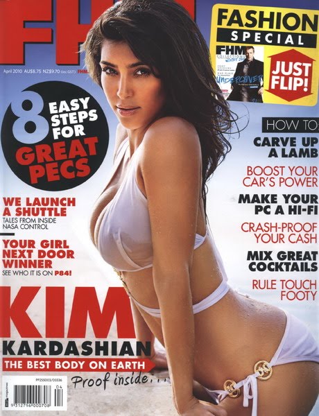 FHM Magazine Sexy Kim Kardashian in Bikini - May 2010 Kim+Kardashian