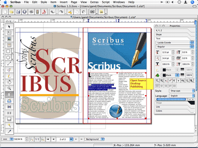 Scribus OSX : La PAO de Pro (gratuit) scribus2 Scribus OSX : La PAO de Pro (gratuit)