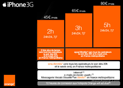 iPhone 3G : Forfaits Orange en Séries Limitées (nouveau) orangeiphone3g iPhone 3G : Forfaits Orange en Séries Limitées (nouveau)