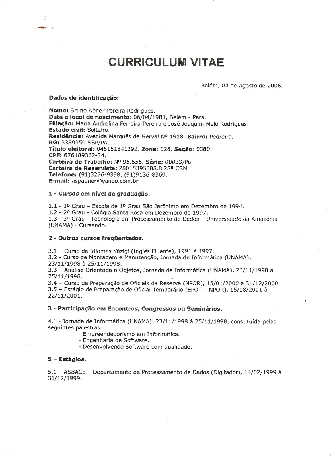 Como preencher um curriculum vitae de emprego-Modelo - YouTube